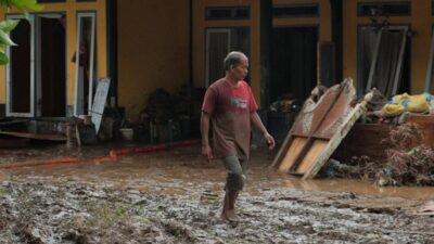 Banjir yang melanda pemukiman warga. (ist)