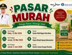 Dharmasraya Bakal Gelar Pasar Murah untuk Meringankan Beban Ekonomi Warga