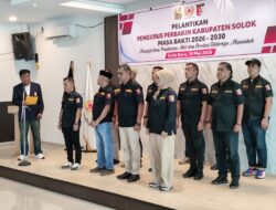 Pengurus Perbakin Kabupaten Solok Masa Bakti 2026–2030 Dilantik