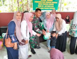 Penderita Stunting Terima Paket Makanan Tambahan di Posko TMMD ke-128