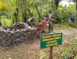 TMMD ke-128 Percepat Pembangunan Sumur Bor dan Tandon Air di Sungai Geringging