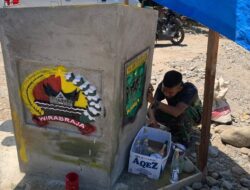 Pengerjaan Tugu TMMD ke-128 Masuki Tahap Finishing