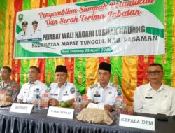 Dorong Percepatan Program Nagari Bangkit, Bupati Pasaman Lantik Tiga Penjabat Wali Nagari
