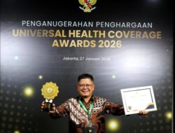 Bupati Pasaman Terima UHC Award 2026, Cakupan JKN Tembus di Atas 98 Persen
