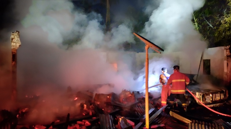 Pasar Ampalu Sungai Sariak terbakar. (ist)