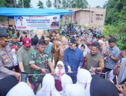 Jembatan Aramco Nagari Lubuk Karak Diresmikan