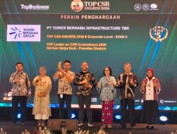 TBIG BERSINAR DI PANGGUNG NASIONAL  : Raih Top CSR Awards dan Leader on CSR Commitment