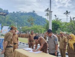 Disdukcapil Pesisir Selatan Tandatangani PKS dengan Sejumlah Mitra Kerja