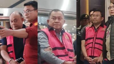 Tiga tersangka. (antara)