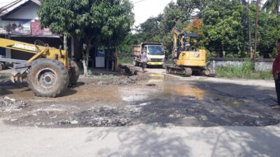 Harapan Terwujud, Jalan Samping RSUD Sungai Dareh Diperbaiki
