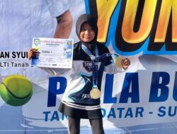 Haniifah Sabet Dua Emas KU-10 Kejurnas Tenis Piala Bupati Tanahdatar