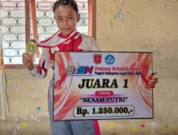 Mikayla Azzahra Siswi SDN 02 Sungai Tanang Juara 1 Senam O2SN Tingkat Agam