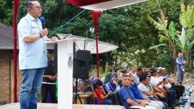 Eka Putra Buka Open Turnamen Voli di Pasar Talang