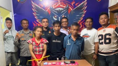 Polsek Linggo Sari Baganti amankan pasutri. (ist)