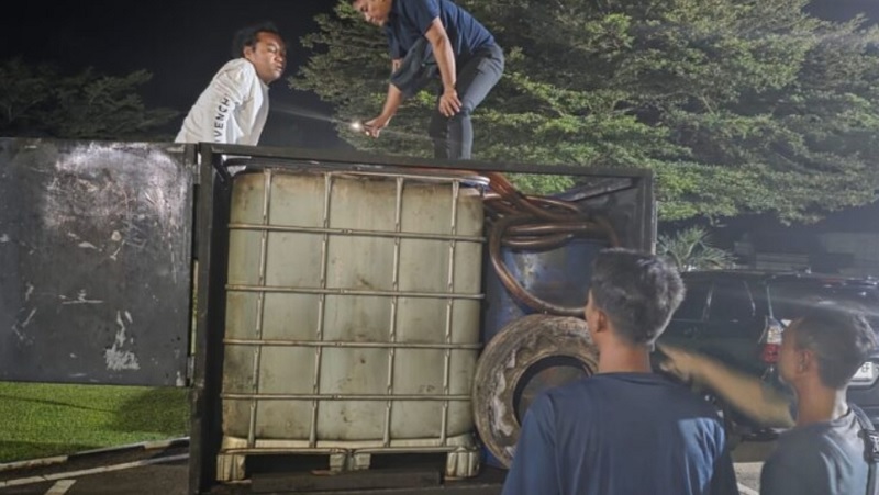 Barang bukti solar bersubsidi. (ist)