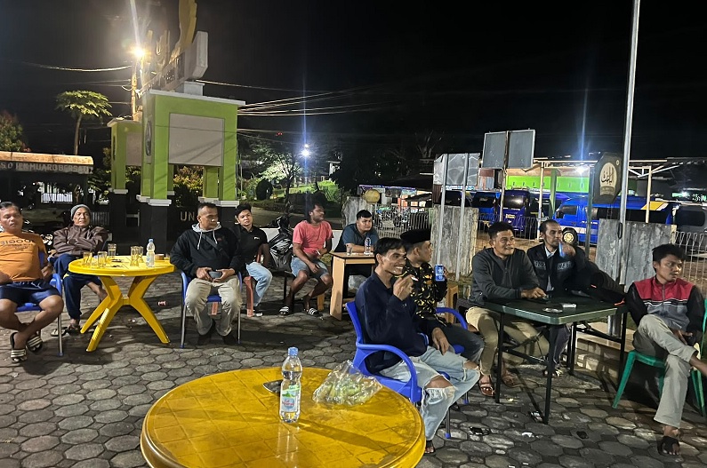 Nobar pertandingan piala dunia. (ist)