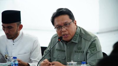 Wabup Ahmad Fadly bersama Wawako Padang Panjang Alex Saputra. (ist)