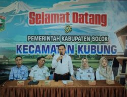 Wabup Solok Motivasi Calon Penerima Bantuan Usaha Korban Bencana
