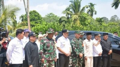 Wabup Agam Bersama Kasrem 032 Wirabraja Tinjau Lokasi TMMD/N ke-129 di Palupuah 