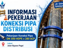 Koneksi Pipa Perumda AM Padang, Distribusi Air Maransi dan Siteba Berpotensi Terganggu