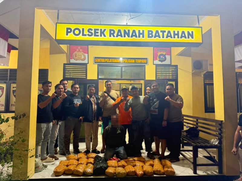 Kurir ganja ditangkap polisi. (ist)