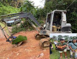 Ditreskrimsus Polda Sumbar Ringkus Dua Pelaku PETI di Solok Selatan, Excavator Disita