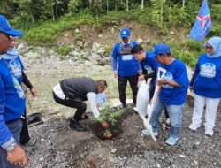 25 Tahun Demokrat, DPC Partai Demokrat Padang Panjang Tanam Pohon di Eks Lokasi Galodo Jembatan Kembar
