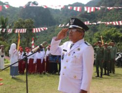 Upacara HUT ke-81 RI di Balai Batu Sandaran Khidmat