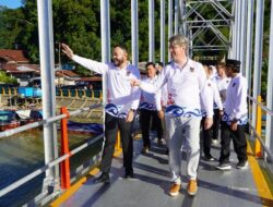 Mempererat Sister City 38 Tahun, Wali Kota Fadly Amran Bersama Wali Kota Hildesheim Resmikan Jembatan Hildesheim di Batang Arau