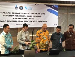 Perumda AM Padang Teken Kerja Sama BSSN dan BSrE, Perkuat Keamanan Digital