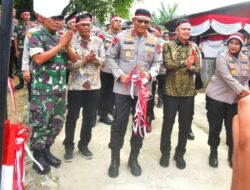Jembatan Merah Putih Presisi di Sungai Buluh Diresmikan