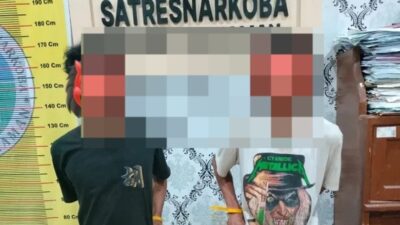 Satresnarkoba Polres Pariaman Amankan Dua Terduga Kurir Sabu di Sungai Geringging