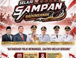 Selaju Sampan Meriahkan HUT ke- 81 RI di Dharmasraya