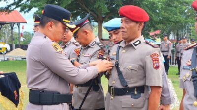 Sertijab di jajaran Mapolres Sijunjung lancar dan hikmat Selasa (4/8). subandi
