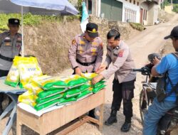 Polsek Lubuk Tarok Gelar Gerakan Pangan Murah, Sediakan Beras SPHP