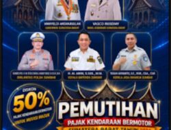 Pemutihan Pajak Kendaraan Sumbar 2026 Resmi Berjalan, Ini Fasilitas Keringanan yang Didapat