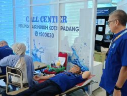 Perumda AM Padang Kembali Gelar Donor Darah, Libatkan Karyawan dan Pelanggan