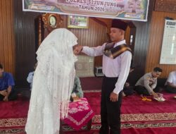 Polres Sijunjung Fasilitasi Tahanan Jalani Akad Nikah di Mushalla