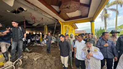 Wapres Gibran Tinjau Infrastruktur Terdampak Banjir Bandang di Solok