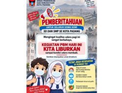 Kabut Asap Makin Pekat, Semua Pelajar di Padang Belajar Daring Sampai 18 September