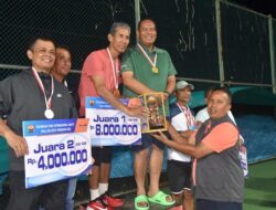 Walikota dan Sekda Pariaman Juara Turnamen Tenis Internasional BAVETI 2026