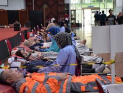 PMI Kota Padang Apresiasi Donor Darah Semen Padang, 412 Kantong Terkumpul dalam Sehari
