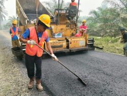 Harapan Masyarakat Terwujud, Jalan Lagan Jaya- Sipangkur Diaspal Hotmix