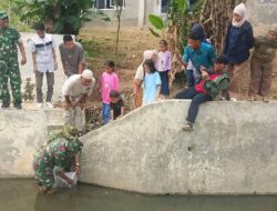 DKP3 Tebar 2.000 Bibit Ikan TMMD di Tiga Desa Kecamatan Talawi