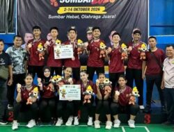 Cabor Bulutangkis Sumbang Medali untuk Kontingen Kota Padang