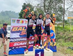 Tim Balap Sepeda Kota Padang Raih Emas Cross Country