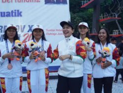 Bupati Annisa Jadi Magnet di Arena Akuatik Porprov XVI Sumbar