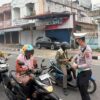 Satlantas Polres Pariaman Bagikan Masker kepada Masyarakat