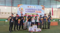 Atlet Cabor Menembak Kota Pariaman Sumbangkan Medali